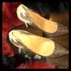 Isabel Marant Fire glitter pumps